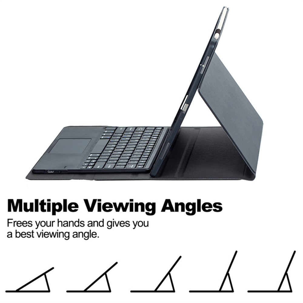 AH36-A for Huawei MatePad Pro Max Detachable Bluetooth-compatible Keyboard with Touchpad + Leather Protective Cover