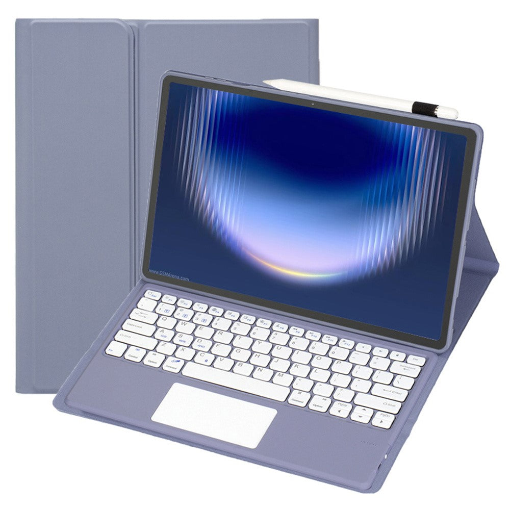 AH36-A for Huawei MatePad Pro Max Detachable Bluetooth-compatible Keyboard with Touchpad + Leather Protective Cover