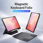 DUX DUCIS til Samsung Galaxy Tab S12+ DK Series Bluetooth-kompatibelt tastatur (engelsk) med tablet-etui i læder