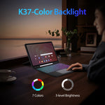 DUX DUCIS til Samsung Galaxy Tab S12+ DK Series Bluetooth-kompatibelt tastatur (engelsk) med tablet-etui i læder