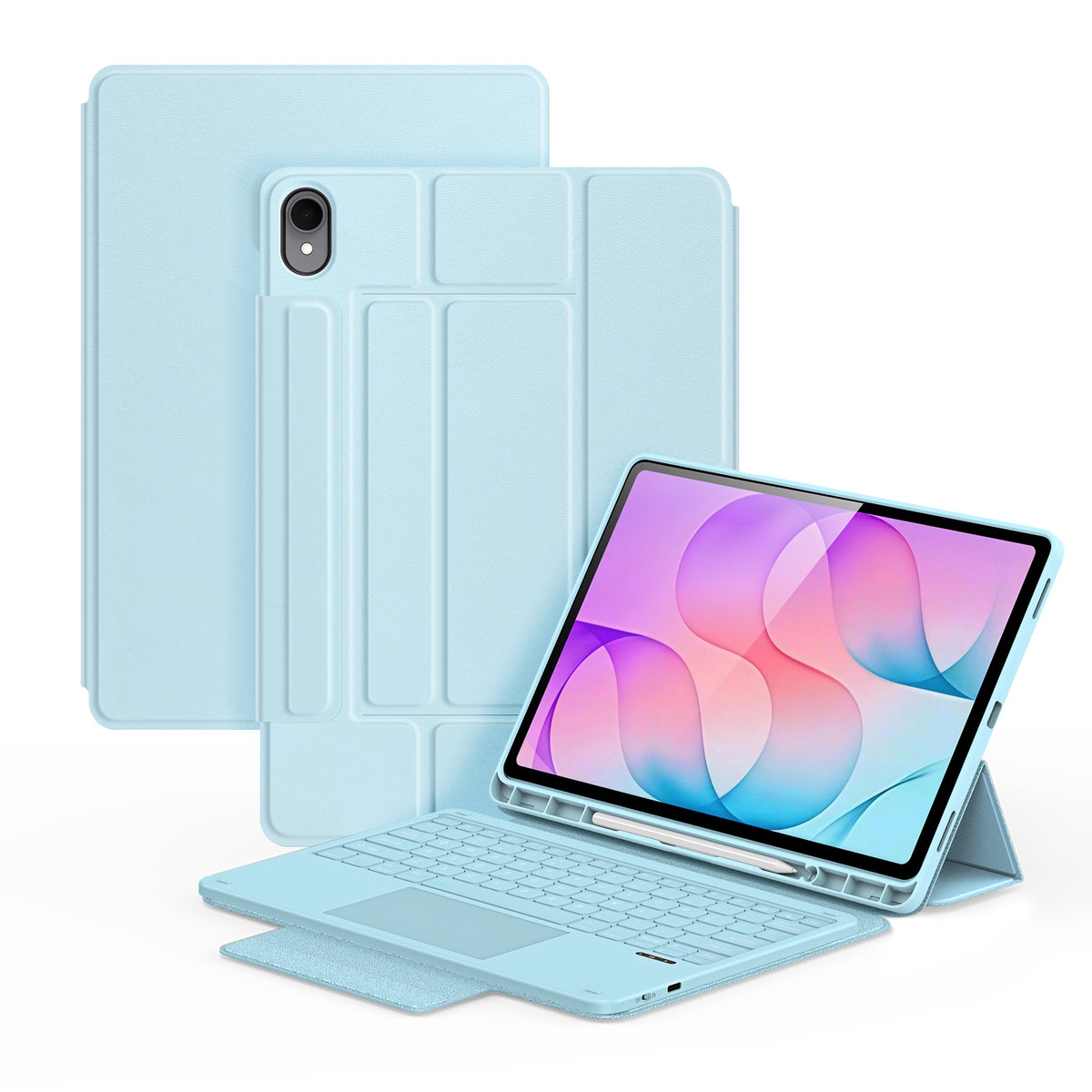 DUX DUCIS for Samsung Galaxy Tab S12+ YK Series Wireless Keyboard Case Detachable Trackpad Bluetooth-compatible Keyboard Cover