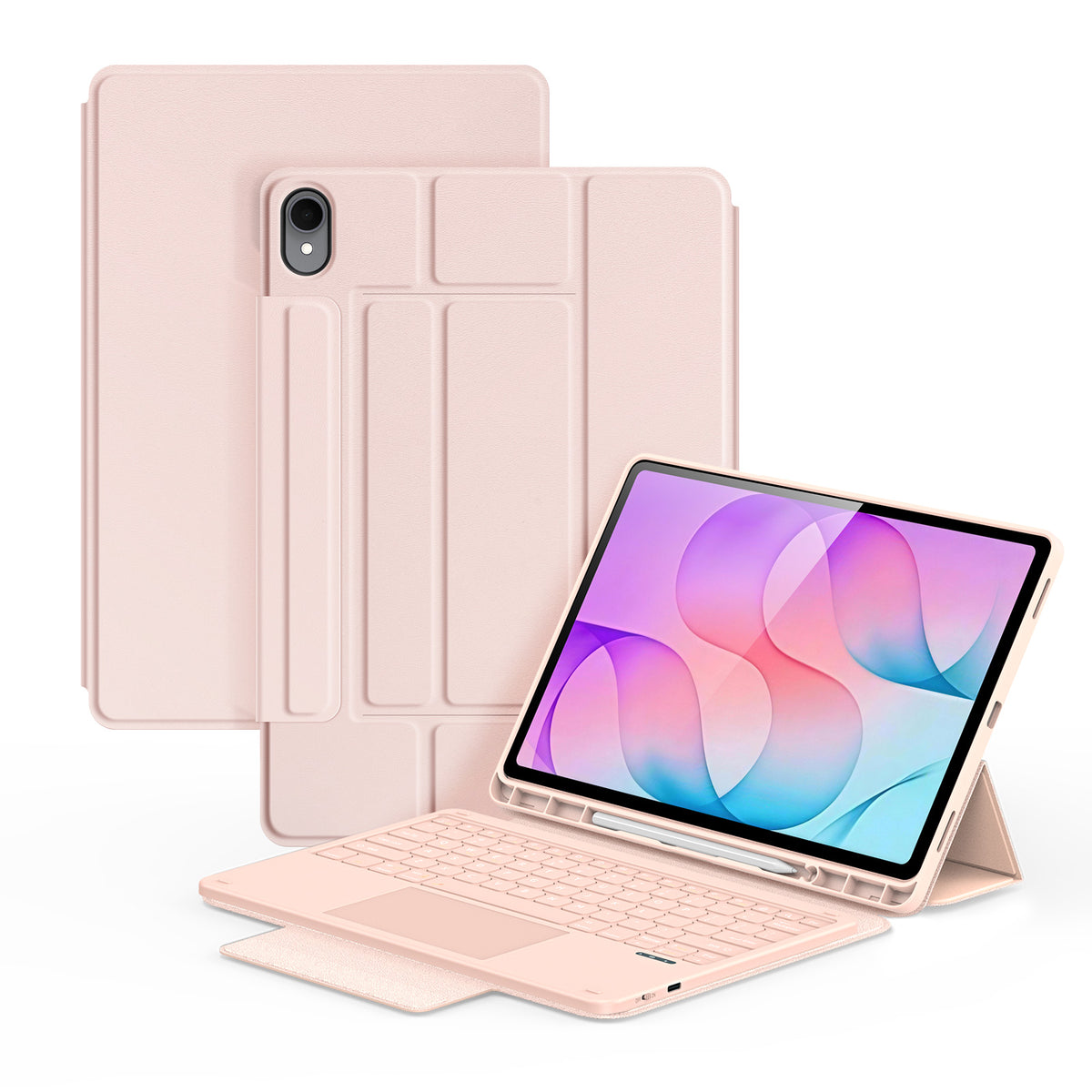 DUX DUCIS for Samsung Galaxy Tab S12+ YK Series Wireless Keyboard Case Detachable Trackpad Bluetooth-compatible Keyboard Cover