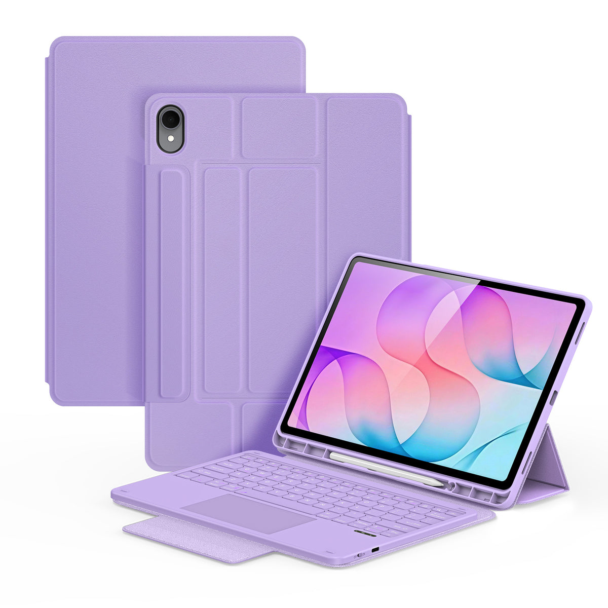DUX DUCIS for Samsung Galaxy Tab S12+ YK Series Wireless Keyboard Case Detachable Trackpad Bluetooth-compatible Keyboard Cover