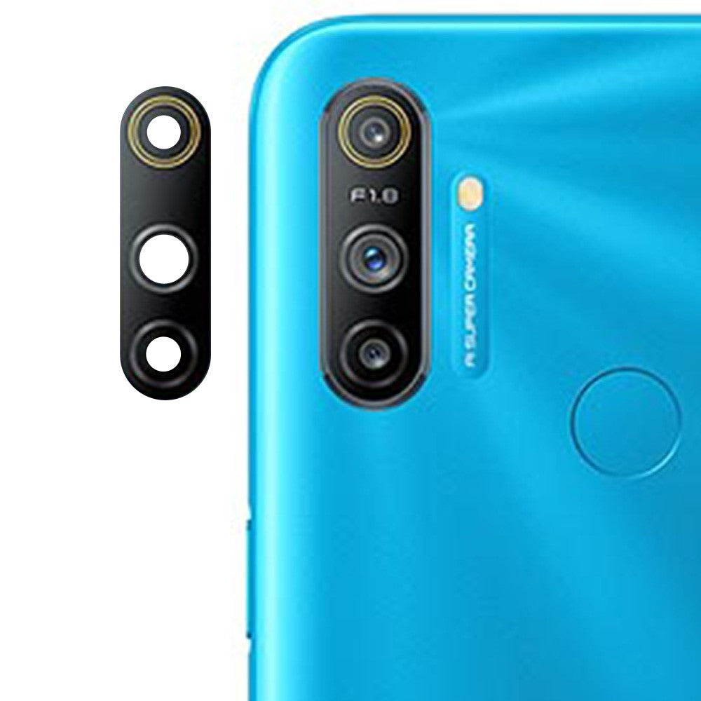 For Realme C3 (3 cameras) Rear Back Camera Lens Cover Replacement Part (without Logo)