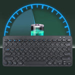 K380 Bluetooth 5.0 trådløst tastatur med 78 taster, støjsvagt tastatur til computer/laptop med runde tastehætter