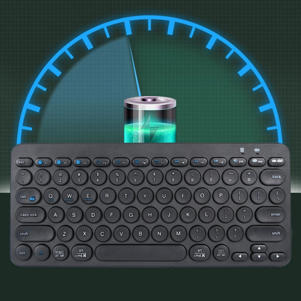 K380 Bluetooth 5.0 trådløst tastatur med 78 taster, støjsvagt tastatur til computer/laptop med runde tastehætter