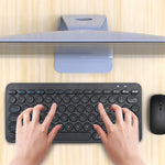K380 Bluetooth 5.0 trådløst tastatur med 78 taster, støjsvagt tastatur til computer/laptop med runde tastehætter