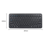 K380 Bluetooth 5.0 trådløst tastatur med 78 taster, støjsvagt tastatur til computer/laptop med runde tastehætter