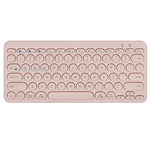 K380 Bluetooth 5.0 trådløst tastatur med 78 taster, støjsvagt tastatur til computer/laptop med runde tastehætter