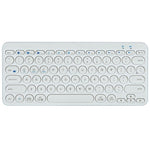 K380 Bluetooth 5.0 trådløst tastatur med 78 taster, støjsvagt tastatur til computer/laptop med runde tastehætter