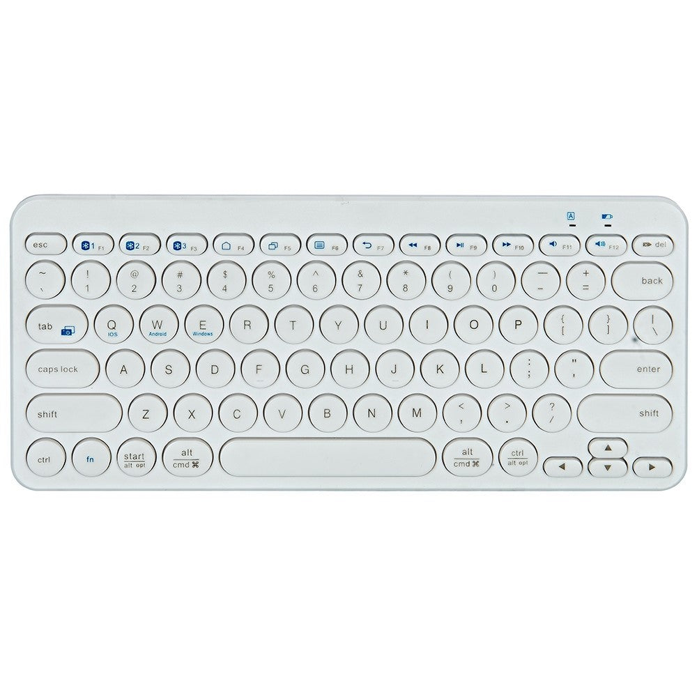 K380 Bluetooth 5.0 trådløst tastatur med 78 taster, støjsvagt tastatur til computer/laptop med runde tastehætter