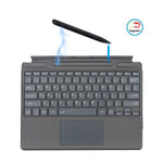 2089A for Microsoft Surface Pro 11 / 10 / 9 / 8 / X Laptop Magnetic Adsorption Bluetooth-compatible Wireless Keyboard with Touchpad