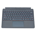 2089D for Microsoft Surface Pro 11 / 10 / 9 / 8 / X Magnetic Adsorption Colorful Light Bluetooth-compatible Wireless Keyboard with Touchpad
