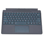 2089D for Microsoft Surface Pro 11 / 10 / 9 / 8 / X Magnetic Adsorption Colorful Light Bluetooth-compatible Wireless Keyboard with Touchpad