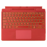 2089D for Microsoft Surface Pro 11 / 10 / 9 / 8 / X Magnetic Adsorption Colorful Light Bluetooth-compatible Wireless Keyboard with Touchpad