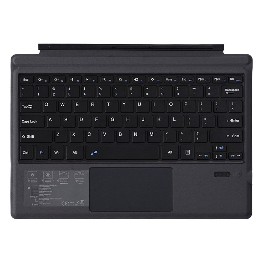 1089A for Microsoft Surface Pro 3 / 4 / 5 / 6 / 7 Laptop Magnetic Adsorption Bluetooth-compatible Wireless Keyboard with Touchpad