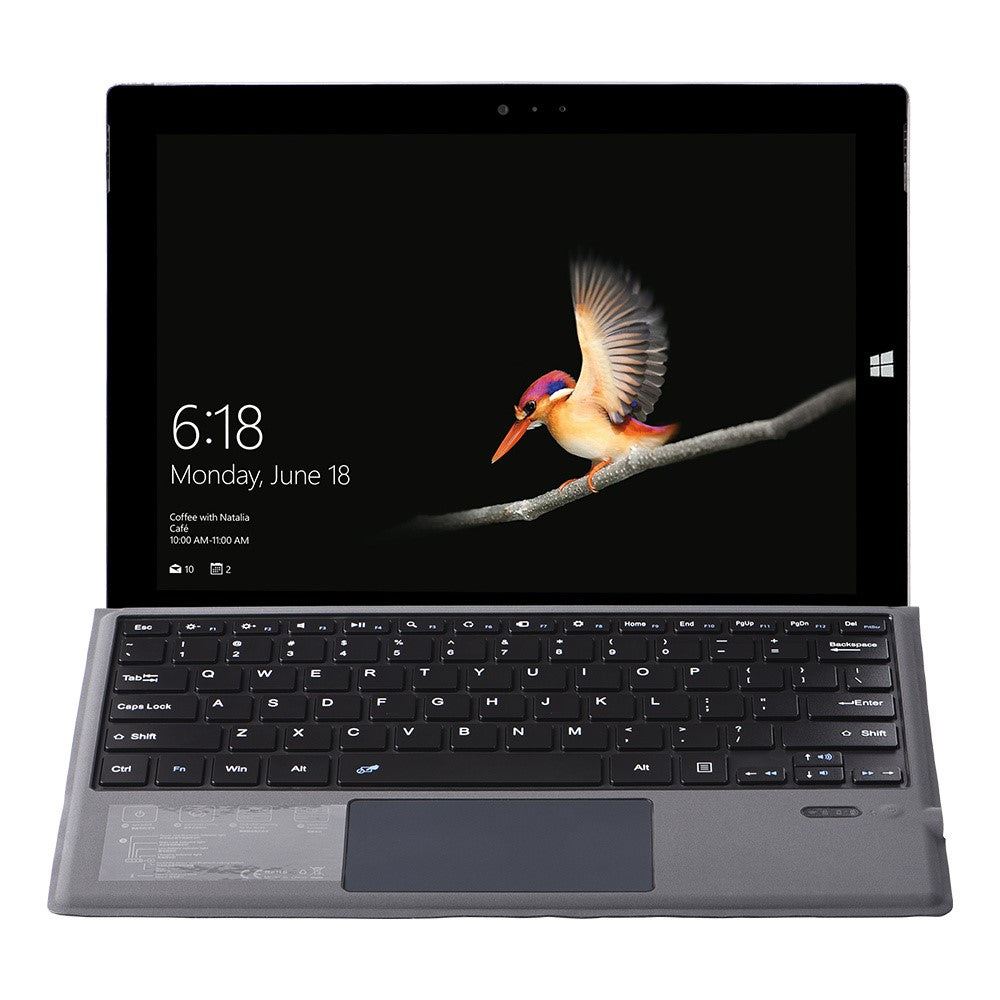 1089A for Microsoft Surface Pro 3 / 4 / 5 / 6 / 7 Laptop Magnetic Adsorption Bluetooth-compatible Wireless Keyboard with Touchpad