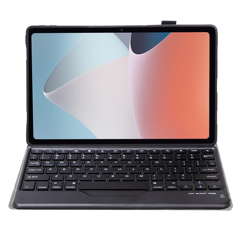 OP12-B For Oppo Pad Air 10.4-inch Protective Case with Removable Bluetooth-compatible Keyboard Anti-Drop Leather Stand Cover