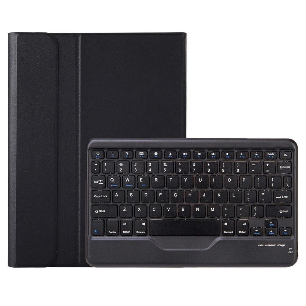 OP12-B For Oppo Pad Air 10.4-inch Protective Case with Removable Bluetooth-compatible Keyboard Anti-Drop Leather Stand Cover