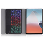 OP12-AS For Oppo Pad Air 10.4-inch PU Leather Anti-Scratch Case 3-Color Backlit Bluetooth-compatible Keyboard with TouchPad