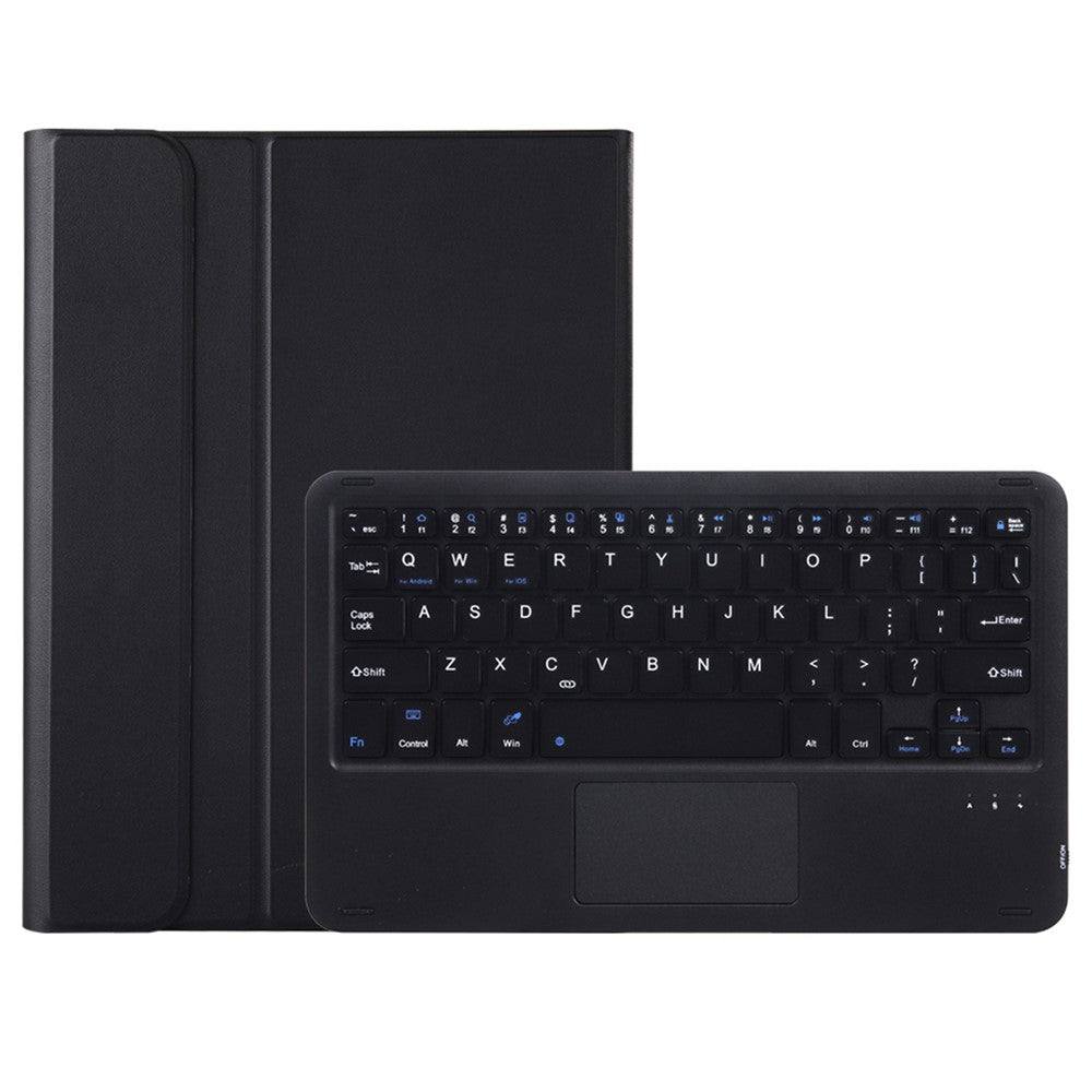 OP12-AS For Oppo Pad Air 10.4-inch PU Leather Anti-Scratch Case 3-Color Backlit Bluetooth-compatible Keyboard with TouchPad