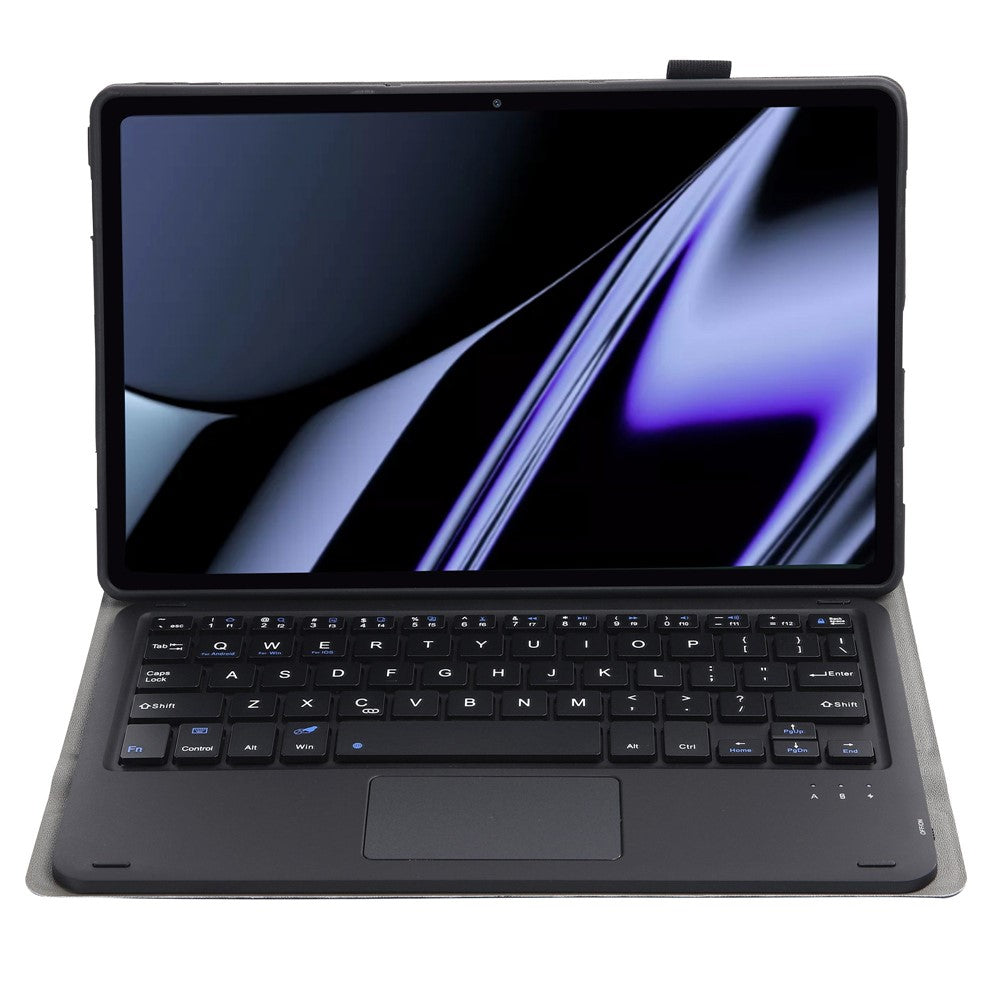 OP11-A For Oppo Pad 11-inch Shockproof Leather Case + Bluetooth-compatible Keyboard with TouchPad Anti-Fall Stand Cover