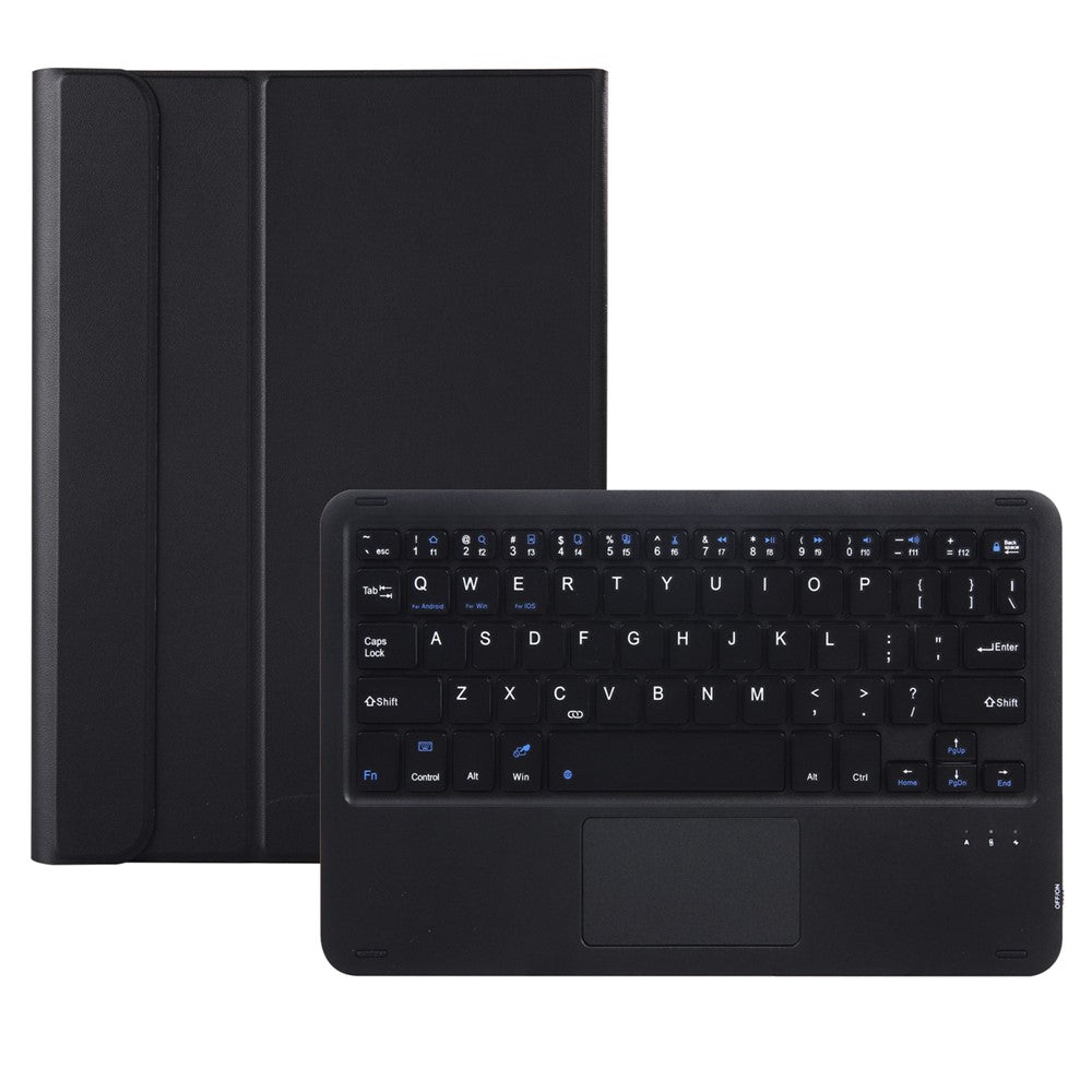 OP11-A For Oppo Pad 11-inch Shockproof Leather Case + Bluetooth-compatible Keyboard with TouchPad Anti-Fall Stand Cover