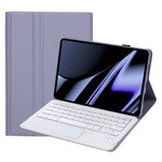 OP11-A For Oppo Pad 11-inch Shockproof Leather Case + Bluetooth-compatible Keyboard with TouchPad Anti-Fall Stand Cover