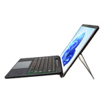 KF17S For Microsoft Surface Pro 8 / Pro X, Bluetooth-compatible Keyboard with TouchPad / Pencil Holder 3-Color Backlit Wireless Keyboard