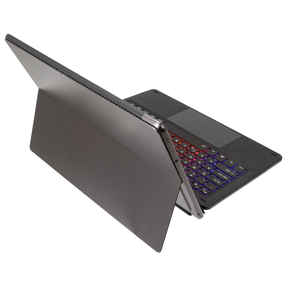 KF17S For Microsoft Surface Pro 8 / Pro X, Bluetooth-compatible Keyboard with TouchPad / Pencil Holder 3-Color Backlit Wireless Keyboard