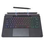 KF17S For Microsoft Surface Pro 8 / Pro X, Bluetooth-compatible Keyboard with TouchPad / Pencil Holder 3-Color Backlit Wireless Keyboard