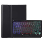 AHW12-BS For Huawei MatePad Pro 11 (2022) Leather Stand Cover Protective Case with Detachable Tri-color Backlight Bluetooth-compatible Keyboard