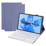 AHW12-A For Huawei MatePad Pro 11 (2022) Detachable Bluetooth-compatible Keyboard with TouchPad PU Leather+TPU Protective Case
