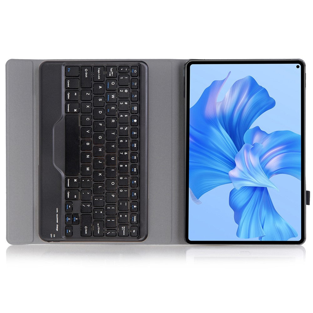 AHW12-B For Huawei MatePad Pro 11 (2022) Protective Case with Detachable Bluetooth-compatible Keyboard PU Leather+TPU Stand Cover