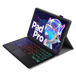 AM18-AS For Lenovo Pad Pro 2022 11.2-inch Detachable Bluetooth-compatible Keyboard Case with 3-Color Backlit / TouchPad Anti-Drop Protective Case