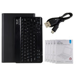 Til Lenovo Tab P11 / Tab P11 Plus PU læder tablet etui stander anti-fald beskyttende tablet cover med Bluetooth-kompatibelt tastatur