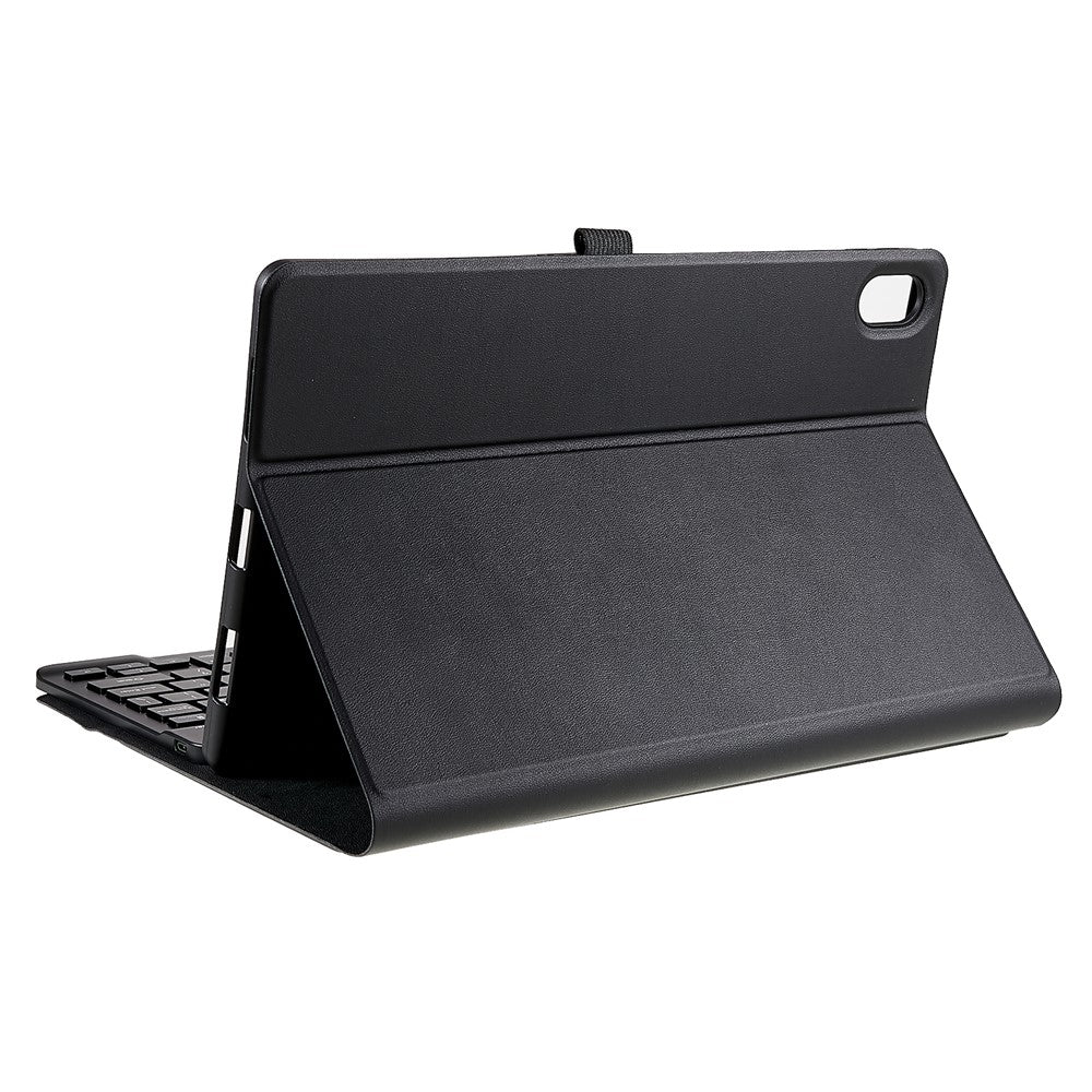 Til Lenovo Tab P11 / Tab P11 Plus PU læder tablet etui stander anti-fald beskyttende tablet cover med Bluetooth-kompatibelt tastatur
