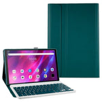 Til Lenovo Tab P11 / Tab P11 Plus PU læder tablet etui stander anti-fald beskyttende tablet cover med Bluetooth-kompatibelt tastatur