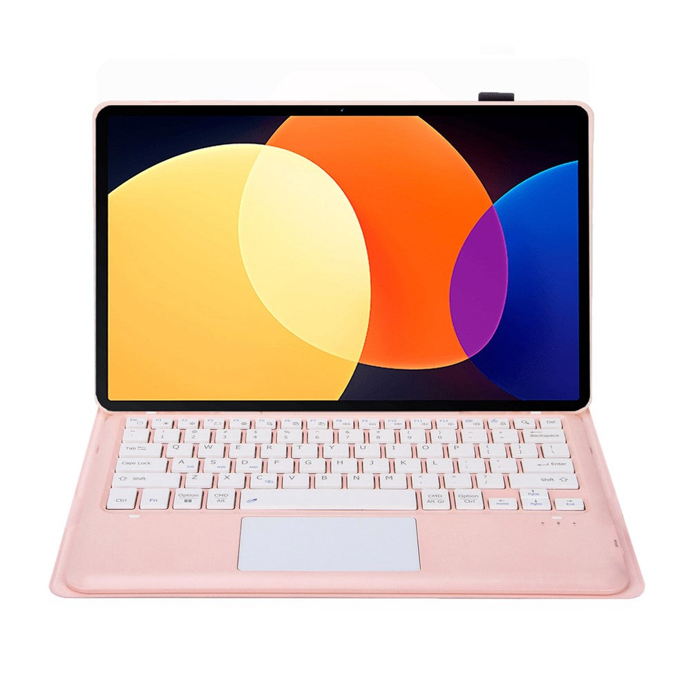 AHV8-A For Honor Pad V8 Pro 12,1-tommer slankt combo-etui med aftageligt Bluetooth-kompatibelt tastatur, multi-touch trackpad PU-læder+TPU standcover