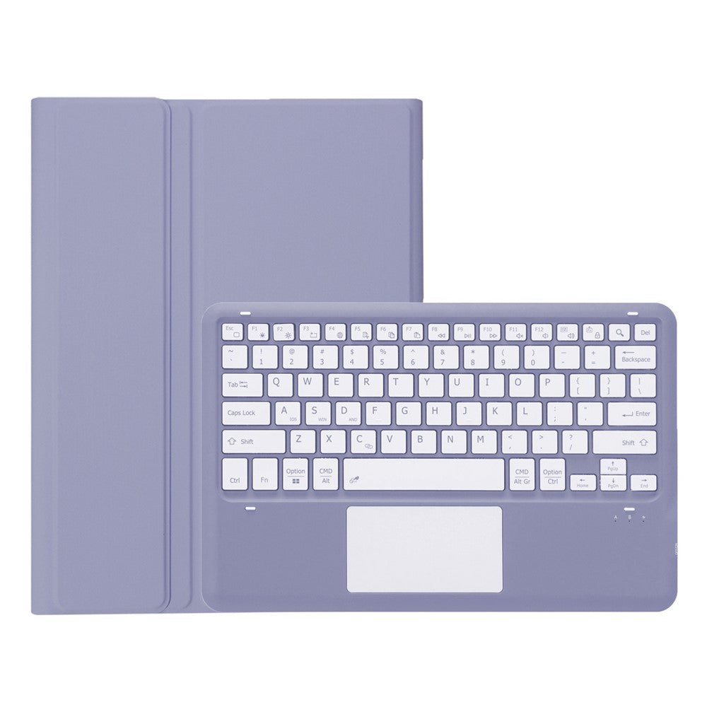 AHV8-A For Honor Pad V8 Pro 12,1-tommer slankt combo-etui med aftageligt Bluetooth-kompatibelt tastatur, multi-touch trackpad PU-læder+TPU standcover