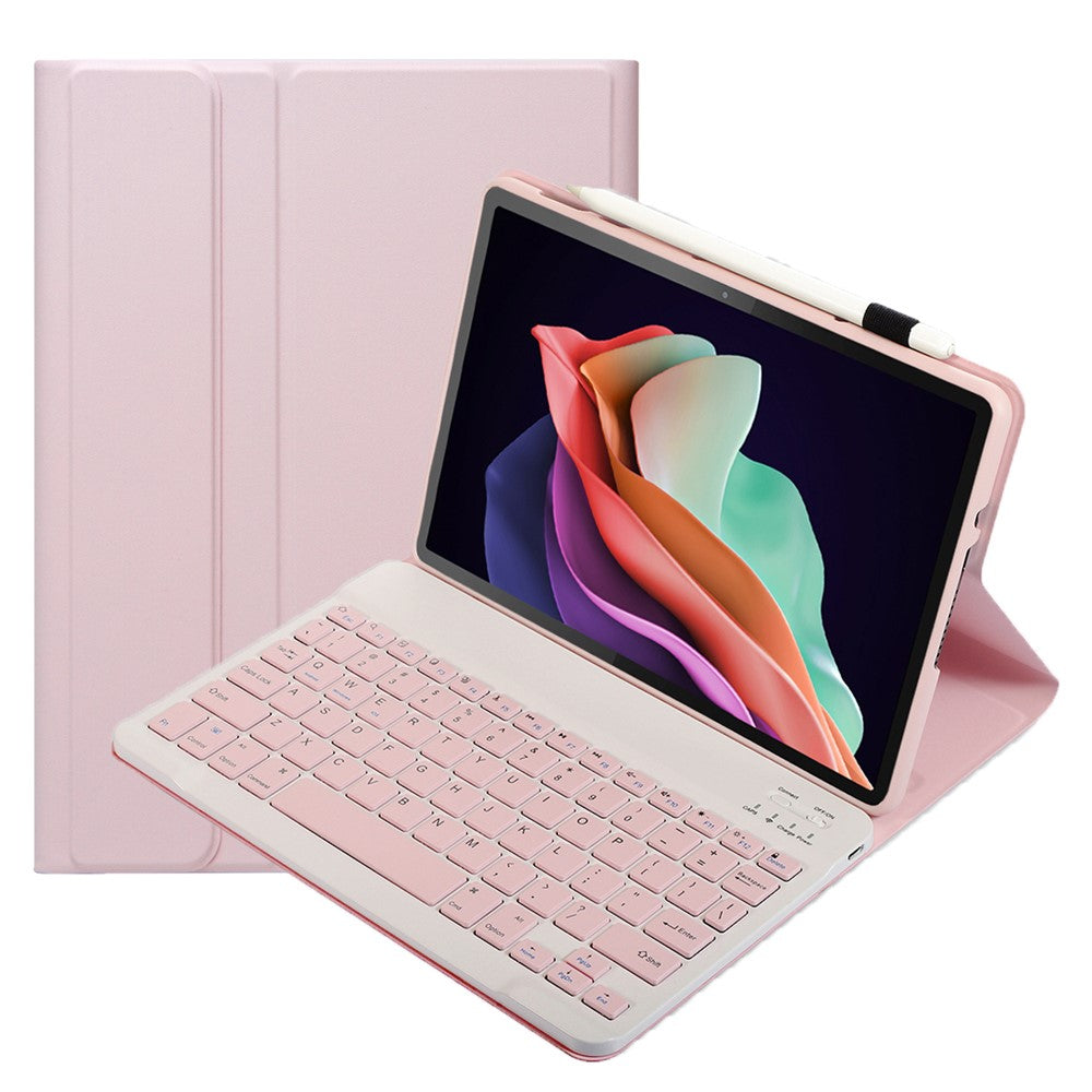 AH13 For Huawei Enjoy Tablet 2 / MatePad C3 10.1 inch / T 10S 10.1 inch / T 10 9.7 inch / Honor Pad 6 10.1-inch / Pad 7 / Pad X8 Slim Tablet Case with Bluetooth-compatible Detachable Keyboard