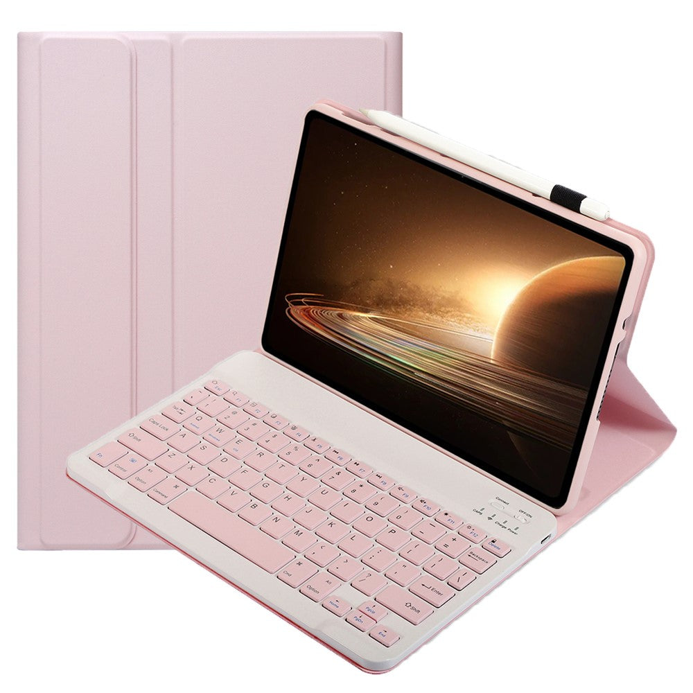 OP13 For Oppo Pad 2 Soft Tablet Case with Bluetooth-compatible Keyboard Stand Leather Cover