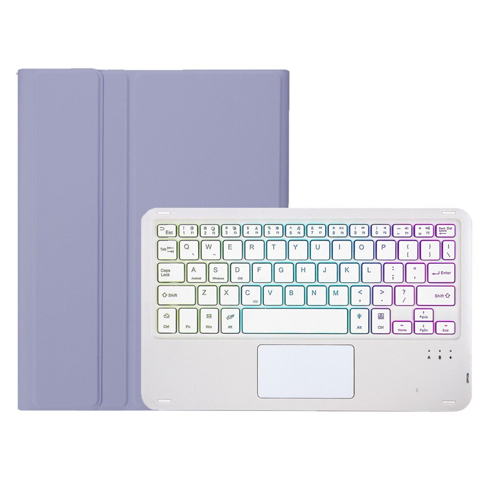 OP13-AS For Oppo Pad 2 Tablet Case with Detachable Touchpad Backlit Keyboard Folio Tablet Cover