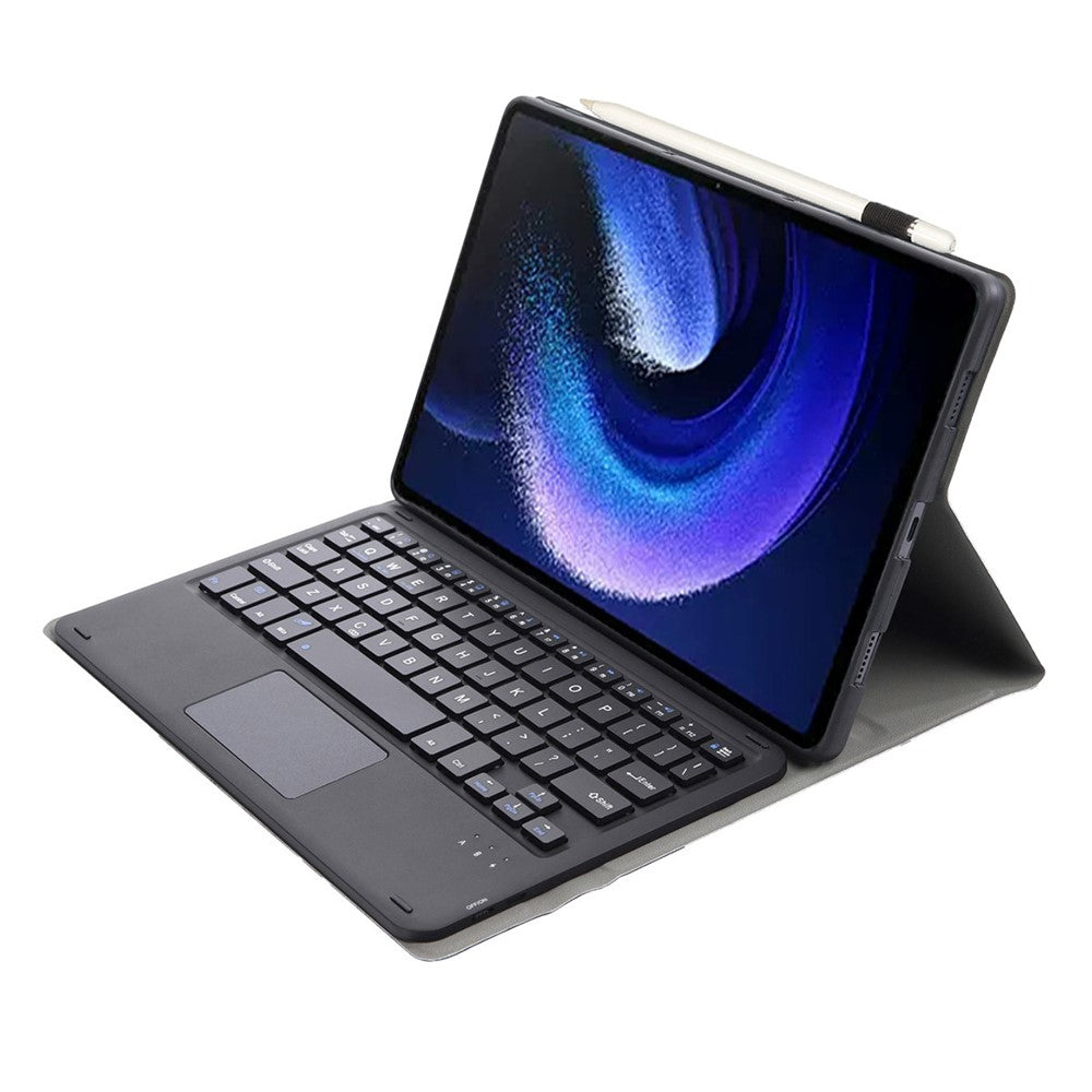 A0N7-A til Xiaomi Pad 6 / Pad 6 Pro, tablet med PU-læder, slankt folio-stativ og touchpad samt aftageligt tastatur