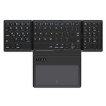 B055 Portable Folding Bluetooth-compatible Keyboard Universal Laptop Tablet Wireless Keyboard with Touchpad