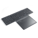 B055 Portable Folding Bluetooth-compatible Keyboard Universal Laptop Tablet Wireless Keyboard with Touchpad