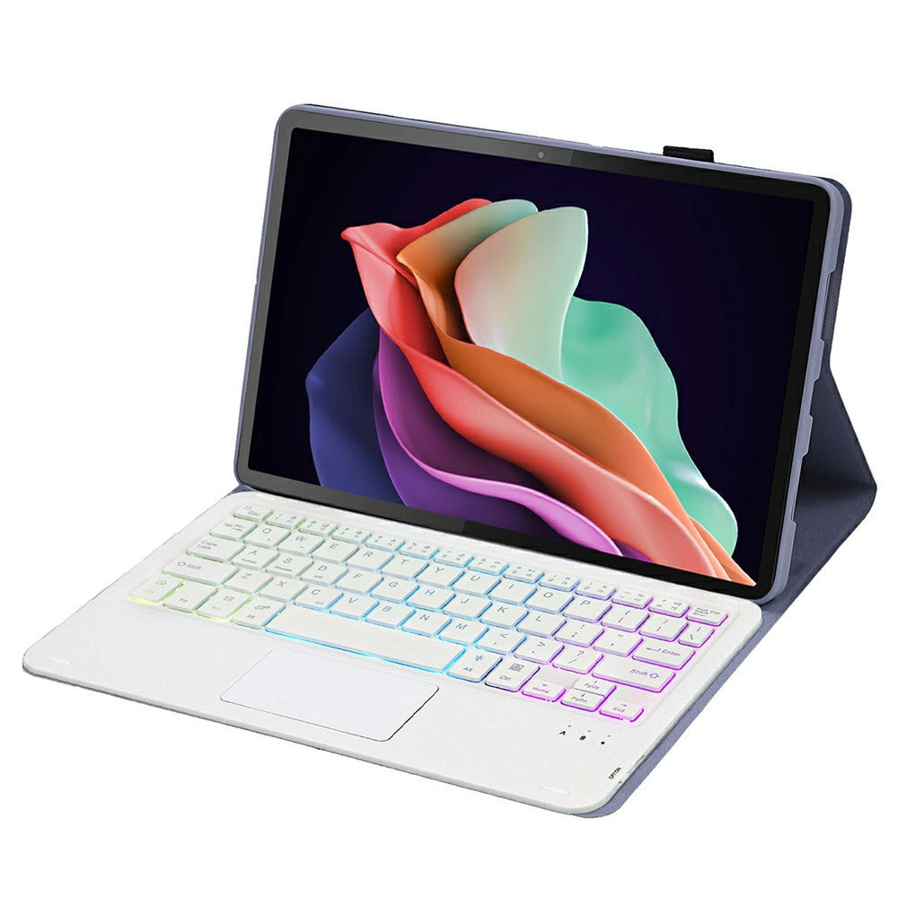 AM22-AS til Lenovo Pad Plus / Tab P11 Gen 2 Tabletcover, læderetui med aftageligt touchpad-tastatur, 3 farver baggrundslys