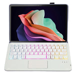 AM22-AS til Lenovo Pad Plus / Tab P11 Gen 2 Tabletcover, læderetui med aftageligt touchpad-tastatur, 3 farver baggrundslys