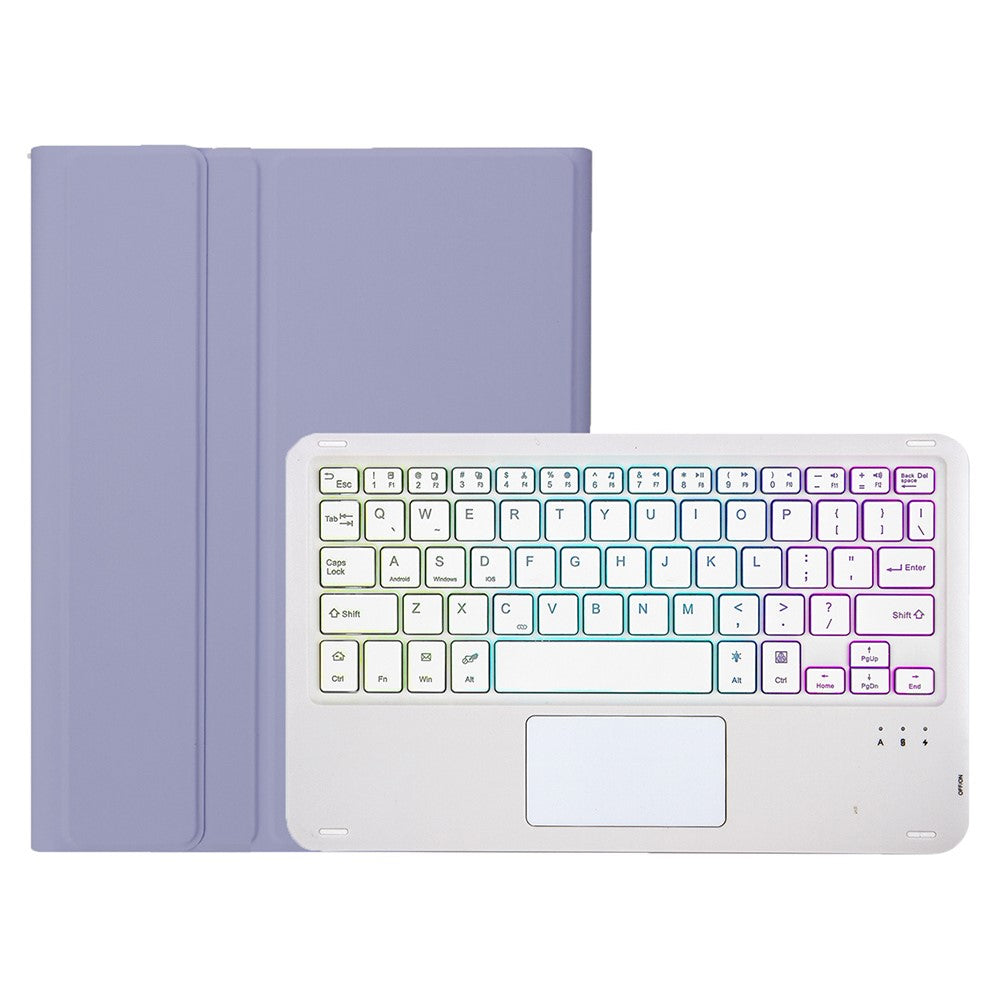 AM22-AS til Lenovo Pad Plus / Tab P11 Gen 2 Tabletcover, læderetui med aftageligt touchpad-tastatur, 3 farver baggrundslys