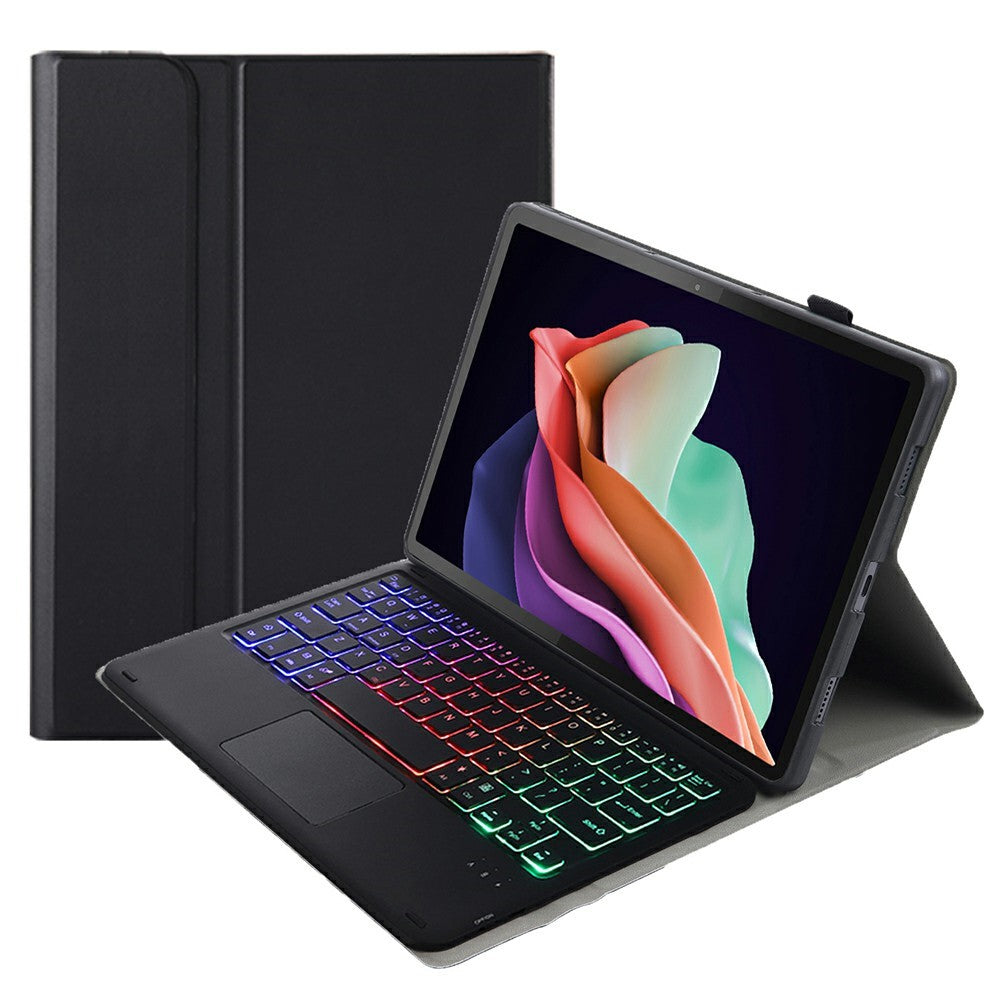 AM22-AS til Lenovo Pad Plus / Tab P11 Gen 2 Tabletcover, læderetui med aftageligt touchpad-tastatur, 3 farver baggrundslys